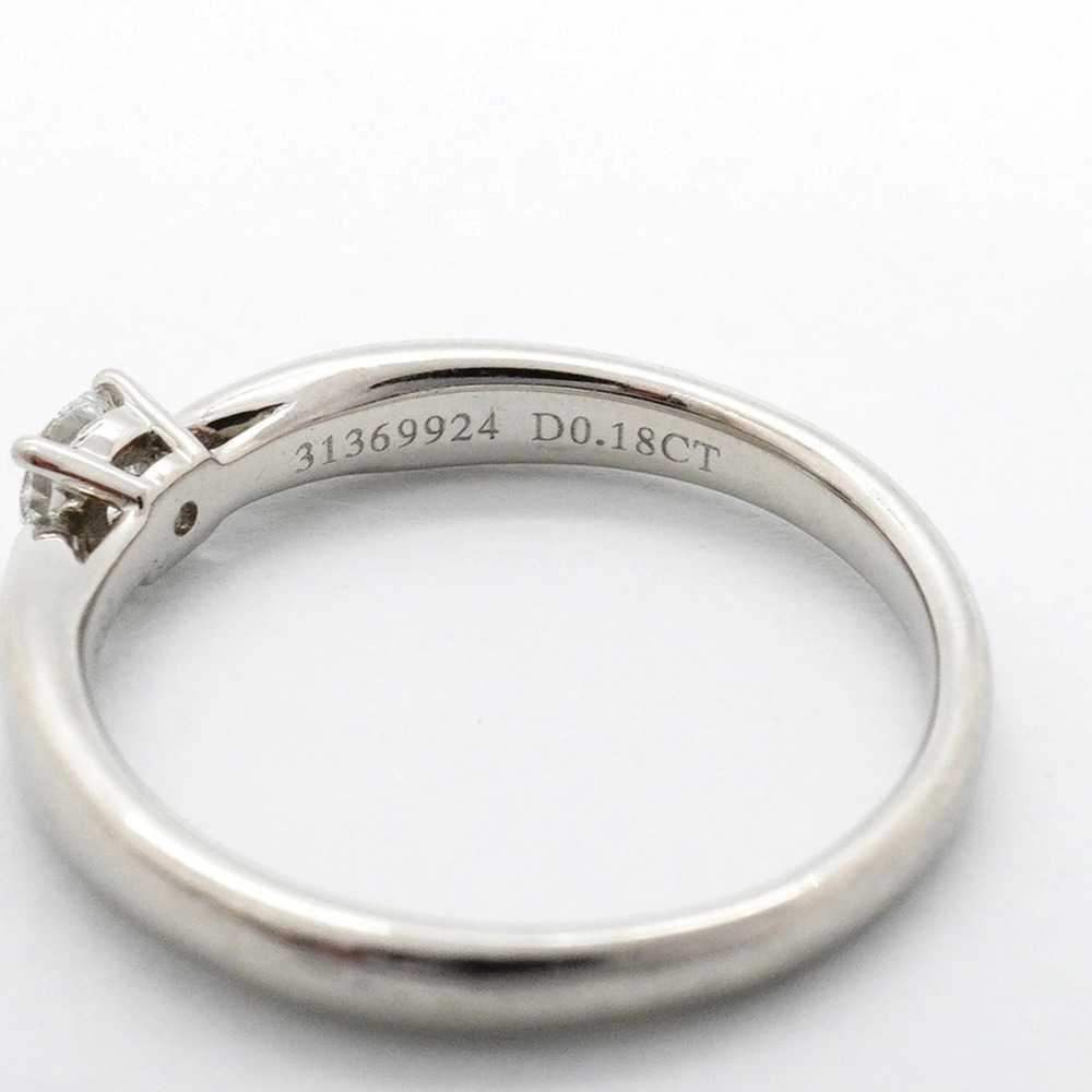 TIFFANY Silver Diamond Ring - Picture 5 of 7